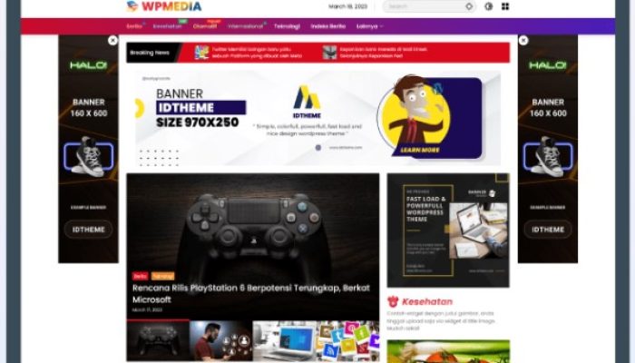 Wpmedia WordPress Theme Paling Keren Untuk Blog Berita