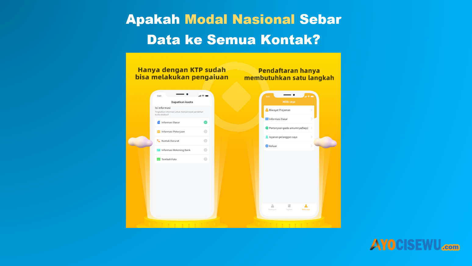 Apakah Pinjol Monas (Modal Nasional) Sebar Data atau Tidak?