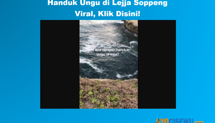 Handuk Ungu di Lejja Soppeng Viral Video, Klik Disini!