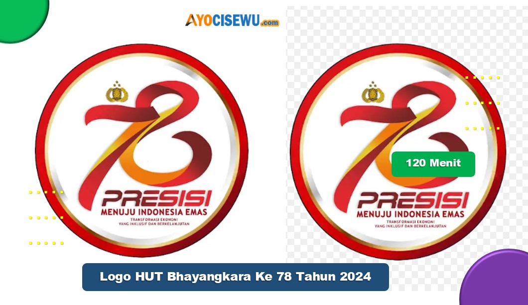 Logo HUT Bhayangkara Ke 78 Tahun 2024