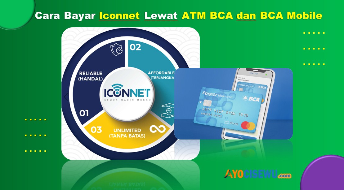 cara bayar Iconnet Lewat ATM BCA dan BCA Mobile