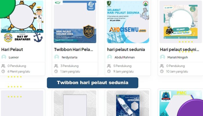 18 Link Twibbon Hari Pelaut Sedunia Tahun 2024 Gratis