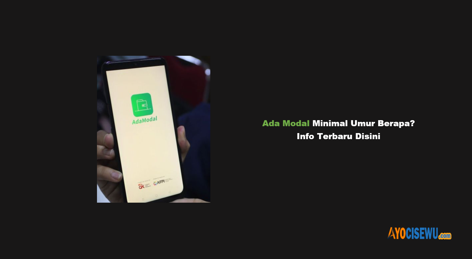 Ada Modal Minimal Umur Berapa?