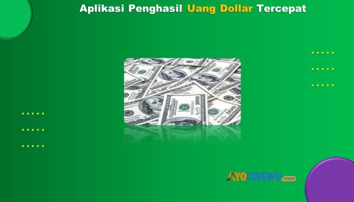Aplikasi Penghasil Uang Dollar Tercepat 2024 Terbukti Membayar