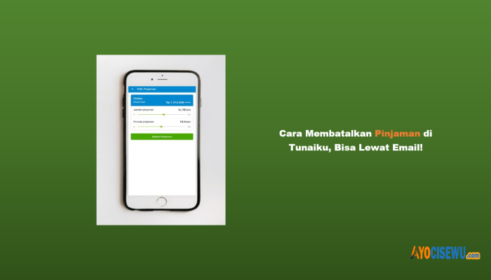 3 Cara Membatalkan Pinjaman di Tunaiku, Bisa Lewat Email!
