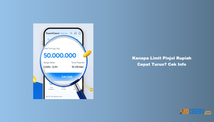 Kenapa Limit Pinjol Rupiah Cepat Turun? Cek Info