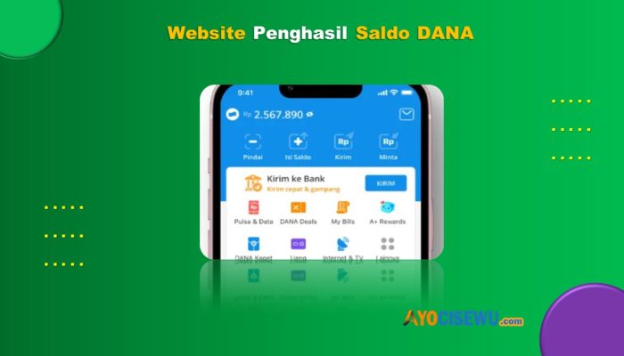 3 Website Penghasil Saldo Dana Tercepat Membayar 2024
