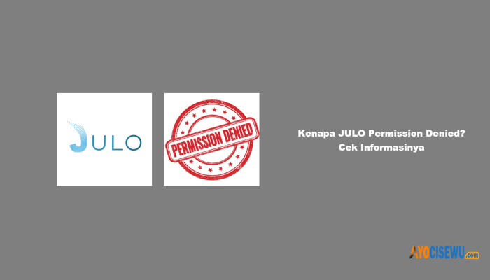 Kenapa JULO Permission Denied? Cek Informasinya