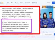 Terbaru! Pengumuman Kelulusan PPPK Kemenag Tahun 2024 Tahap 1