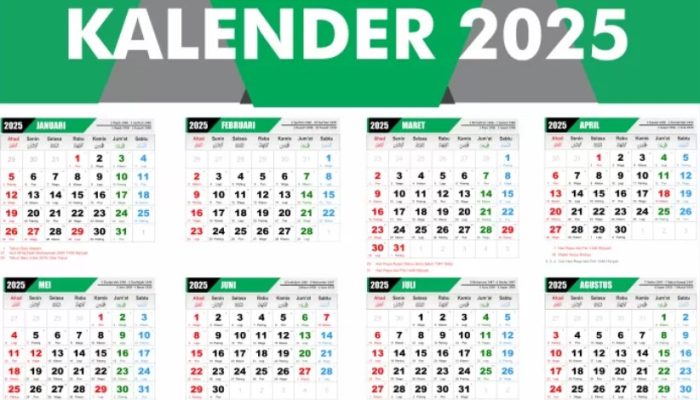 Daftar Hari Libur Nasional Kalender 2025, Inilah Rinciannya!
