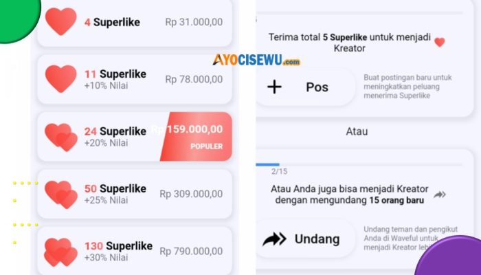 2 Syarat Cara Menjadi Konten Kreator di Apk Waveful Penghasil Uang