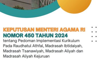KMA 450 Tahun 2024 Tentang Implementasi Kurikulum Merdeka