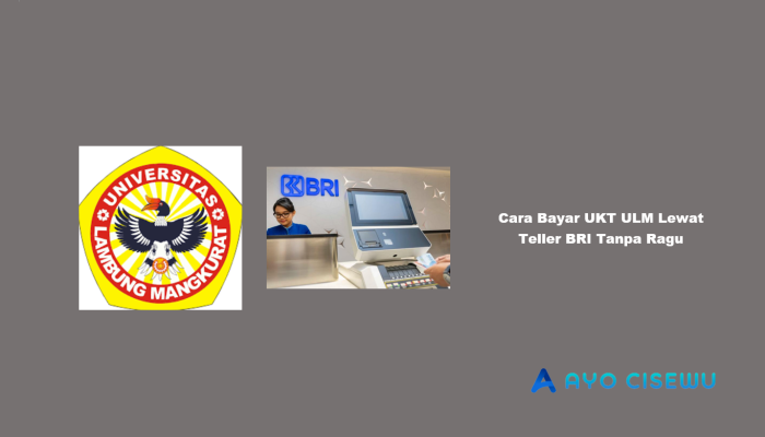 Cara Bayar UKT ULM Lewat Teller BRI Tanpa Ragu