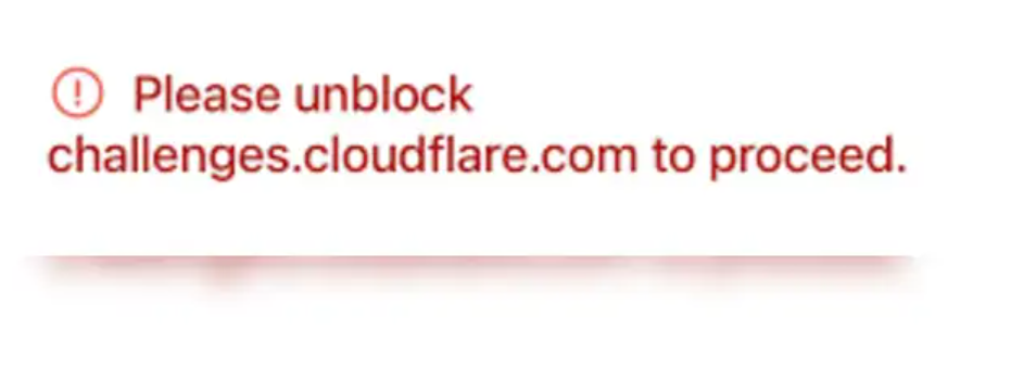 Cara Mengatasi Please Unblock challenges.cloudflare.com to Proceed.