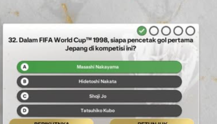 Dalam FIFA World Cup 1998, Siapa Pencetak Gol Pertama Jepang di Kompetisi Ini? Jawaban Ada