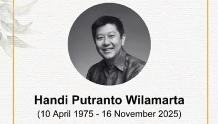Berita Duka, Handi Putranto Wilamarta Meninggal Dunia
