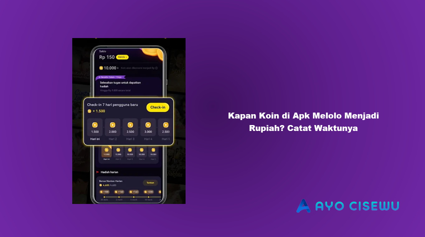 Kapan Koin di Apk Melolo Menjadi Rupiah?