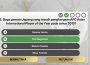 Siapa Pemain Jepang yang Meraih Penghargaan AFC Asian International Player of the Year Pada Tahun 2013?