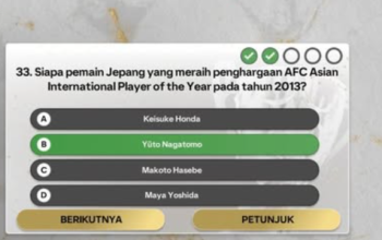 Siapa Pemain Jepang yang Meraih Penghargaan AFC Asian International Player of the Year Pada Tahun 2013?