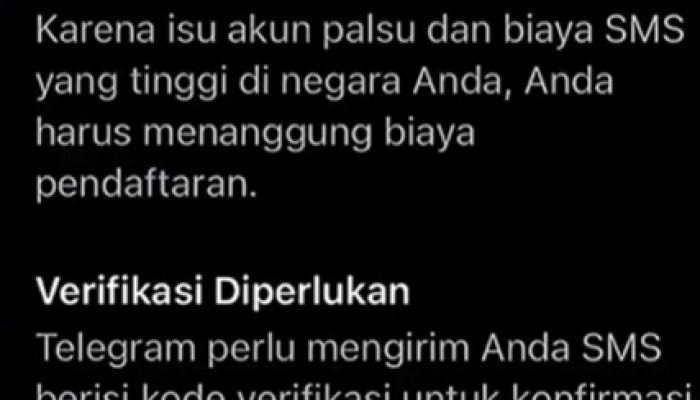 Kenapa Daftar Telegram Ada Biaya SMS Free? INFO Ada