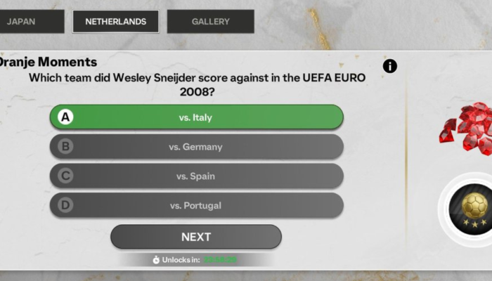Which Team Did Wesley Sneijder Score Against in The UEFA EURO 2008? Answer Yes