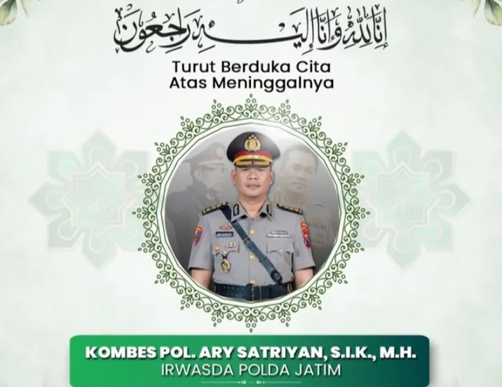 Penyebab Kombes Pol Ary Satriyan Irwasda Polda Jatim Meninggal Dunia